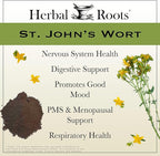 Herbal Roots Mood Duo, Organic St. John's Wort and Ashwagandha Supplement, Natural Mood Support, Non-GMO