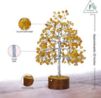 FASHIONZAADI Yellow Aventurine Healing Crystal Bonsai Tree, Desk Decor for Room & Office Decor, Spiritual Gift - Crystals for Home, Room Decor - Cute House Warming Gifts for Women, Mom Birthday