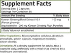 Bronson Korean Panax Ginseng Supports Energy, Endurance & Vitality + Memory and Mental Performance, 120 Capsules