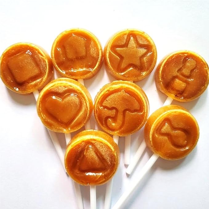 Sookwang K-Food Dalgona Korean Traditional Street Delight Sugar Candy, Sweet Treat for Movie Snack, Party_5.82 oz (55g x 3 Packs)