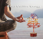 FASHIONZAADI Premium Crystal Tree of Life – 7 Chakra Tree for Healing, Harmony, Positive Energy, Luck & Manifestation – Spiritual Gifts for Women