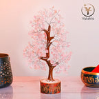 YATSKIA Rose Quartz Crystal Tree - Bonsai Tree of Life - Pink Room Decor - Desk Decorations for Women Office - Gemstones and Crystals - Stones and Crystals
