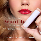 Côte Beauty's Tempted Peptide Lip Shine, Ultra Hydrating & Long-Lasting Warm Berry Plumping Lip Gloss for Women with Hyaluronic Acid, Shea Butter & Jojoba Oil, Vegan & Cruelty-Free, 0.12 Fl Oz