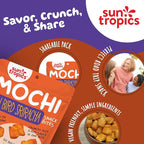 Sun Tropics Mochi Snack Bites, Variety Pack- 3.5 oz (6 Pack) - Crunchy Mochi Snacks - Gluten Free & Dairy Free, No MSG - Asian Rice Snacks