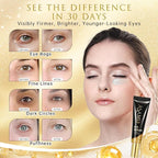 ASAMO Retinol&Caffeine eye serum, Fast Absorbing, Correction for Puffy Eye Bags Fine Lines Dark Circles Wrinkles, 48Hr Hydrating Under Eye Cream, 0.7fl.oz