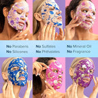 MAREE Collagen Facial Mask with Hyaluronic Acid — Sheet Face Mask Skincare — Centella Asiatica, Green & Red Algae Extract — Hydrating Facemask For Women Skin Care — Mascarillas Para La Cara — 6 Count