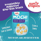 Sun Tropics Mochi Snack Bites, Sea Salt Flavor- 3.5 oz (6 Pack) | Crispy Crunchy Mochi Bites, Rice Nuggets | Mochi Puff Rice Crackers- Gluten Free & Dairy Free- No MSG Added | Asian Rice Snacks