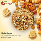 NY Spice Shop Wasabi Explosions Crackers - 5 Pound Rice Snacks - Crunchy, Spicy, Natural & Mixed Rice Crackers