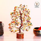 Chakra Tree - Crystal Tree - Stones and Crystals - Spiritual Decor - Good Luck Charms - Meditation Decor - Feng Shui Decor - Crystal Gifts for Women - Chakra Stones - Feng Shui Decor - Reiki Decor