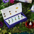 Tea Forte Demoiselle Petite Presentation Box Tea Gift Set Sampler, 10 Count, 2 of Each Variety Individually Wrapped Handcrafted Pyramid Infuser Bags
