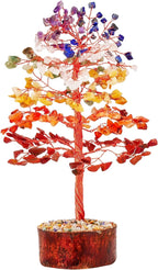 FASHIONZAADI Premium Crystal Tree of Life – 7 Chakra Tree for Healing, Harmony, Positive Energy, Luck & Manifestation – Spiritual Gifts for Women