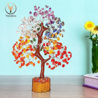 YATSKIA 7 Chakra Crystal Tree of Life, Gemstones and Crystals, Crystals Home Office Decor, Birthday Gifts for Women