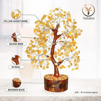 YATSKIA Yellow Aventurine Crystal Tree of Life - Gemstone Tree Home Decor - Feng Shui Crystals - Positive Energy Gifts - Reiki Gifts