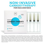 Name Skin Care Korean Carboxy CO2 Therapy Face & Neck Mask Set of 5 - Hydrating Oxygen Carboxytherapy Skincare Sheet Masks - Moisturizing Anti Aging Pore Tightening Brightening Facial Treatment Gel