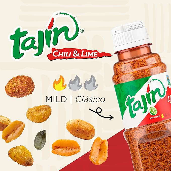 Snak Club Tajin Fiesta Snack Mix, Peanuts, Crunchy Peanuts, Toasted Corn, and Pepitas with Chili and Lime Seasoning, Mild, No Artificial Colors or Flavors, 4 oz Resealable Bags, 6 Pack