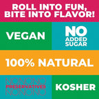 Fruit Rolls by Zest Delites, 100% Natural Healthy Fruit Snacks Bulk for Kids & Adults, Made from Real Strawberry Leather, Vegan, School Lunch Snack, A Twist on Strawberry Strips, 25 Packs