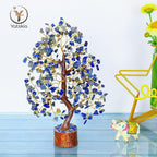 YATSKIA Lapis Lazuli Crystal Tree of Life - Healing Crystals and Stones - Crystals Decor - Crystal Gifts for Women - Good Luck Gifts