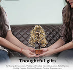 FASHIONZAADI Crystal Tree Gifts for Women, Chakra Healing Citrine Crystals Handmade Tree of Life for Home and Office Desk Decoration, Reiki Healing, Good Luck, Positive Energy, Money, Birthday Gifts