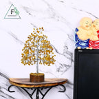 FASHIONZAADI Yellow Aventurine Healing Crystal Bonsai Tree, Desk Decor for Room & Office Decor, Spiritual Gift - Crystals for Home, Room Decor - Cute House Warming Gifts for Women, Mom Birthday