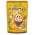 HBAF [Official Gilim Korean Honey Butter Seasoned Almonds Nut Snack | Gluten Free | Kids After-School, Work, Trip, Camping, Party Snacks | Pre-Workout Protein Snack | Korean Souvenir (1x190gram)