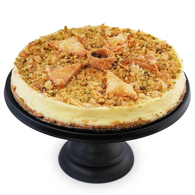 Andy Anand Luxurious Baklava Cheesecake: Turkish Honey & California Cream Fusion - Gourmet 9-inch Dessert Delight, 2.8 lbs