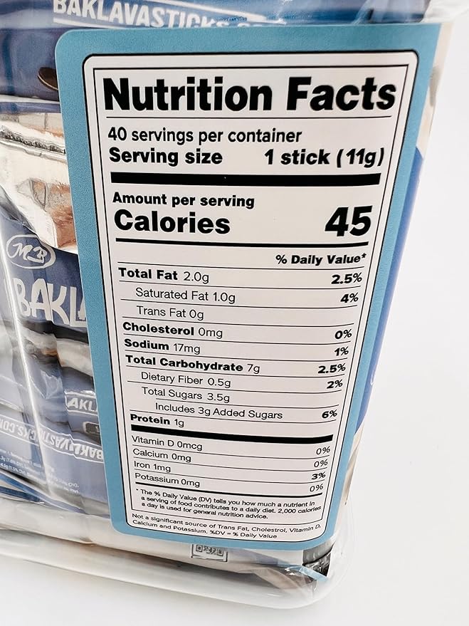 Baklava Sticks Minis, Cookies & Cream Crispy Phyllo Dough, 15.6 oz (40 Pieces) (FULL JAR 40 minis, Cookies & Cream)