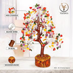YATSKIA Mix Chakra Tree - Gemstone Tree of Life - Crystal Gifts for Women - Gemstones and Crystals - Crystal Trees for Positive Energy - Meditation Gifts