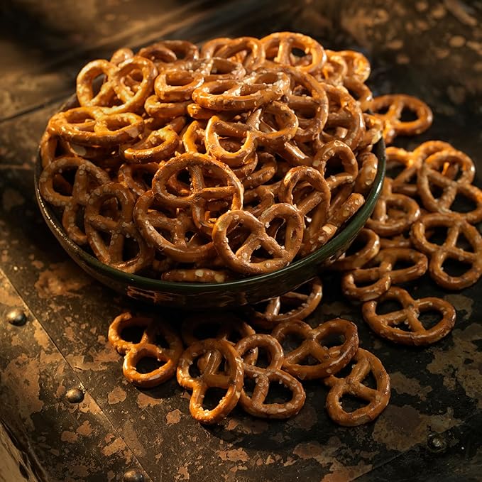 Korean Garlic Butter Pretzels, Korean Crunchy Snack, Rich Garlic and Buttery Flavor