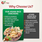 NY Spice Shop Asian Rice Crackers - 5 Pound Rice Snacks - Crunchy, Spicy, Natural & Mixed Rice Crackers - No Artificial Colors