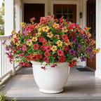 6 Bundles Colorful Fake Flowers for Outdoors, Realistic Fake Flowers Silk Plants Daisy,for Outside Porch Patio Garden UV-Resistant Artificial Flowers All Season Home Decor