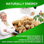 2 Bags American Ginseng Slices from Wisconsin, DOL American Wisconsin Ginseng Slices Root for Tea, Energy for Men Women Health Boosts Immunity, Gluten Free, 花旗参/西洋参 Long Strip 2 Bags of 4OZ, 8OZ
