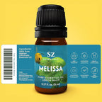 Melissa Essential Oil - Aka Lemon Balm - 100% Pure and Undiluted - Extracted from Melissa Officinalis - Sweet & Fruity Scent with Citrusy Overtones - Therapeutic Grade & Vegan - 0.17oz
