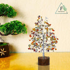 FASHIONZAADI 7 Chakra Tree of Life - Crystal Tree for Positive Energy, Feng Shui Home Decor, Wire Bonsai, Crystal Decor - Spiritual Gift, Meditation
