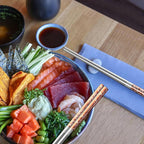A·HOUSEWARE Copper Dragon Chopsticks Set Stainless Steel 316 Chop Sticks 5 Pairs Reusable Rose Gold Dinning Utensils Tableware Dishwasher Safe and Luxury Gift Box