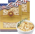 2 Boxes of American Ginseng Slices from Wisconsin,American Wisconsin Ginseng Slices Root for Tea, Energy for Men Women Mental Health Boosts Immunity, Gluten Free, 花旗參/西洋參Small Round 2Boxes of 4oz, 8oz