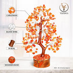 YATSKIA Carnelian Crystal Tree of Life - Bonsai Tree - Feng Shui Home Decor - Crystal Stones - Home Office Decor - Crystals Gifts for Women
