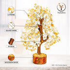 Citrine Crystal Tree - Feng Shui Decor - Chakra Tree - Spiritual Items - Home Decoration - Gemstone Tree - Crystals - Crystal Decor - Home Office Decor - Citrine Crystal Stone - Good Luck Gifts