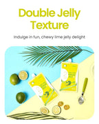 Jadamsun Konjac Jelly Juice (Lime, 10 pcs) - Delicious Low-Calorie Healthy Korean Snack, Drinkable Fruit Snack, Sugar-Free, Vegan, Gluten-Free