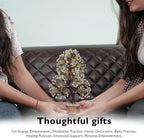 FASHIONZAADI Green Jade Chakra Tree of Life, Crystal for Positive Energy, Feng Shui Home Decor - Handmade Gemstone Bonsai Money Tree,- Green Healing Crystals, Wealth & Good Luck Stones Spiritual Gift