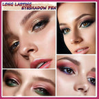 Eyeshadow Stick And Sponge Makeup Brush Cream Shimmer Smooth Shadow Pencil Eyeliner Long Lasting Waterproof Eye Shadow Highlighter Stick Hypoallergenic Multi-Dimensional Eyes Look (# 02)