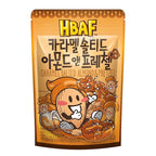 [Official Gilim HBAF] Korean Salted Caramel & Pretzel Almonds Nut Protein Snack | After-School, Lunch, Office, Work, Trip Camping Snack | Pre-workout Snack | Healthy Snacks | Korean Souvenir (Caramel Pretzel 1x120gram)