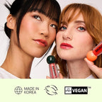 MIXIK Plumping Lip Ampoule, Hydrating Lip Gloss Plumping Ampoule made with Shea Butter & Argan Kernel Oil leaving Lips Plump, Smooth and Glossy, promotes Vibrant High-Gloss Plump Lips (Apricot Plump)