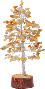 FASHIONZAADI Yellow Aventurine Healing Crystal Bonsai Tree, Desk Decor for Room & Office Decor, Spiritual Gift - Crystals for Home, Room Decor - Cute House Warming Gifts for Women, Mom Birthday