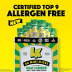 Lorissa's Kitchen Beef Jerky Mini Sticks, Premium Grass Fed & Finished, Original Jalapeño Flavor - 4g Protein, On the Go Snacks, Free from Top 9 Allergens, Non-GMO, Gluten-Free, 0.5 Oz (24 Count)