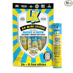 Lorissa's Kitchen Beef Jerky Mini Sticks, Premium Grass Fed & Finished, Original Smoke Show Flavor - 4g Protein, On the Go Snacks, Free from Top 9 Allergens, Non-GMO, Gluten-Free, 0.5 Oz (24 Count)
