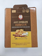 6-Year Korean Red Ginseng Extract & Royal Honey | 100 Sticks | Sweet Flavor | 70mg Ginseng, 15% Australian Honey | Energy, Focus, Fatigue, Immune Support | Daily Supplement for Men & Women