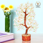 YATSKIA Clear Quartz Crystal Tree for Home Decor, Handmade Gemstone Tree for Positive Energy, Good Luck Birthday Gifts for Women