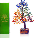 7 Chakra Crystal Tree of Life –Unique Handmade Spiritual Birthday Gifts for Women&Mom- Healing Crystal Gemstone Bonsai for Positive Energy,Good Luck–Feng Shui Home & Office Decor,Housewarming Gifts