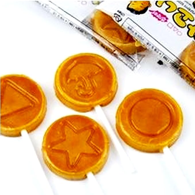 Sookwang K-Food Dalgona Korean Traditional Street Delight Sugar Candy, Sweet Treat for Movie Snack, Party_5.82 oz (55g x 3 Packs)