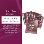 111SKIN Rose Gold Brightening Facial Treatment Mask | Fragrance Free | The Ultimate Pre-Event Mask | For Hydration & Radiance | Set of 5 (1.01 oz each)